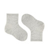 Merino wool-blend short socks ALUMINIUM