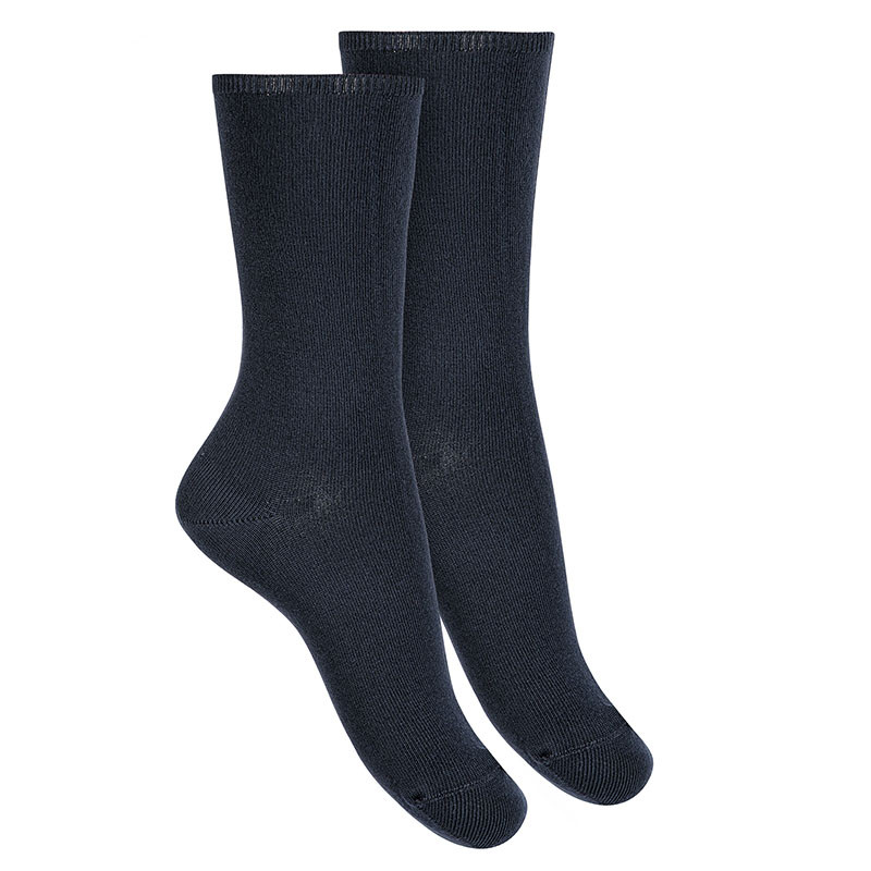 Woman modal loose fitting socks NAVY BLUE