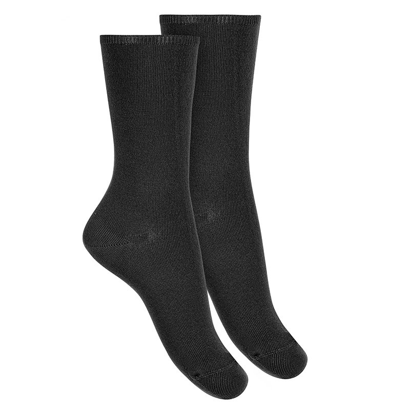 Woman modal loose fitting socks BLACK