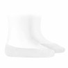 Plain stitch invisible socks (2 pairs) WHITE