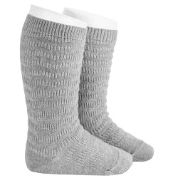 Merino wool knee socks with...