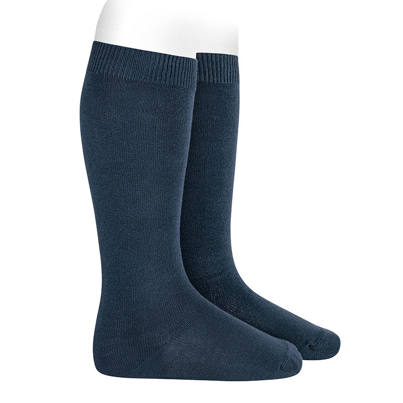 Chaussettes hautes basiques unies LAPIS LAZULI