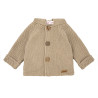 Manteau court à capuche point mousse NOUGAT