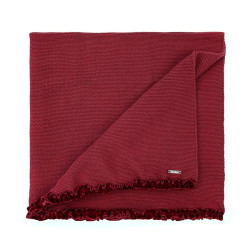 Garter stitch shawl with...