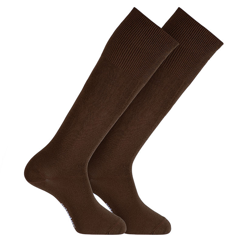 Men modal knee-high socks BROWN
