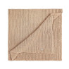 Rib cotton shawl NOUGAT