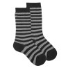 Chaussettes hautes à rayures kodak NOIR