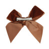 Hair clip with velvet bow TOFFEE