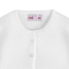 Chaqueta larga punto bobo BLANCO