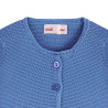 Garter stitch cardigan FRENCH BLUE