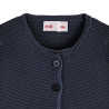 Garter stitch cardigan NAVY BLUE