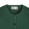 Garter stitch cardigan BOTTLE GREEN