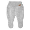 Merino blend set (sweater + footed leggings) ALUMINIUM