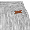 Merino blend set (sweater + footed leggings) ALUMINIUM