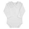 V-neck collar body WHITE