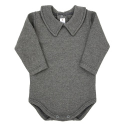Body con cuello pico ANTRACITA