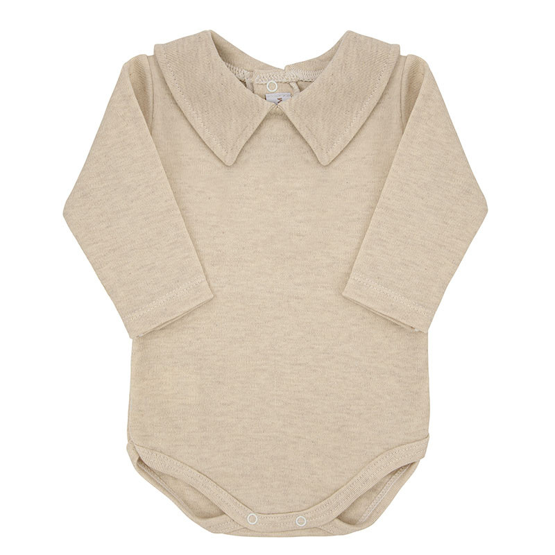 V-neck collar body NOUGAT