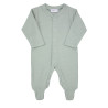 Baby romper with feet SEA MIST