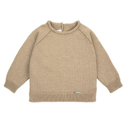 Rolled neck sweater with...