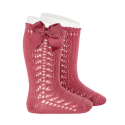 Side openwork warm cotton...