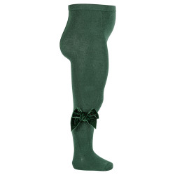 Cotton tights with side...