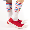 125 anniversary sport socks WHITE