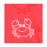 Mono de baño manga larga upf50 crab family ROJO