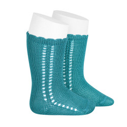 Perle knee-high socks with...