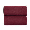 Plain stitch basic short socks BURGUNDY