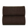 Chaussettes courtes unies basiques MARRON