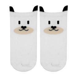 3d bear trainer socks WHITE