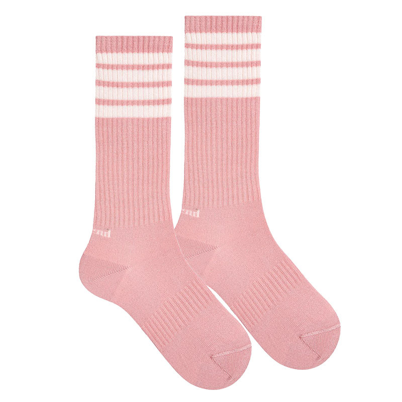 4-stripes sport socks PALE PINK