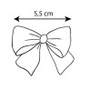 Hair clip with small satin bow BEIGE