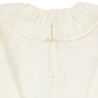 Body with a large flounced collar BEIGE