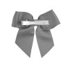 Hairclip with grossgrain bow LIGHT GREY