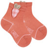 Short socks with carrot application PEONY