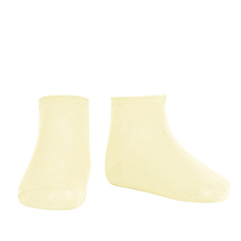 Calcetines tobilleros en algodón elástico MANTEQUILLA