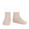Elastic cotton ankle socks NUDE