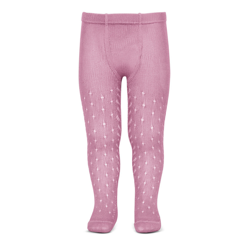 Perle openwork tights with dot and spikeopenwork CHEWING GUM
