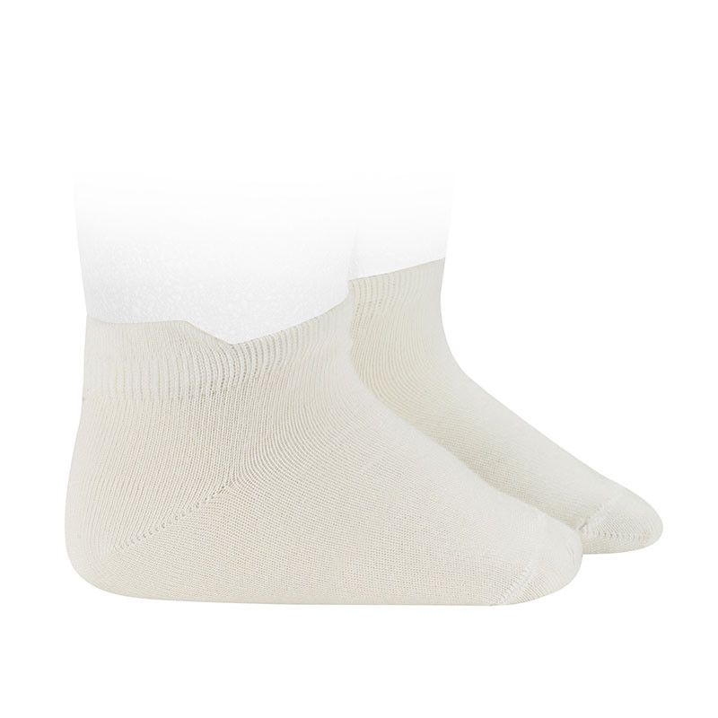 Modal plain stitch trainer socks CREAM