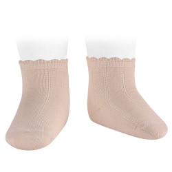 Pattern short socks NUDE