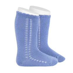 Perle knee-high socks with...