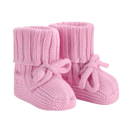 Chaussons bébé côtelés PETALE