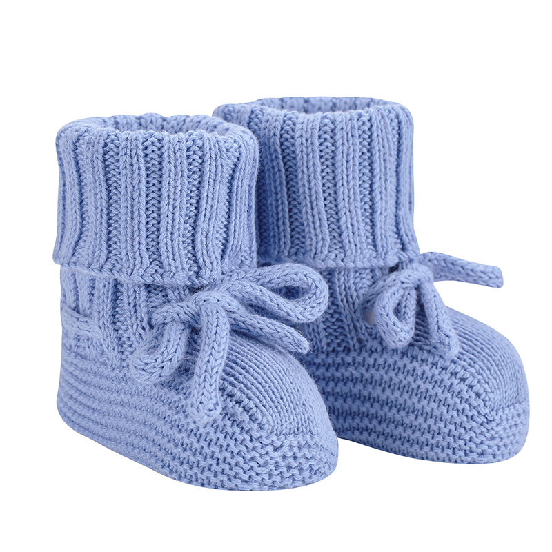 Baby rib booties PORCELAIN