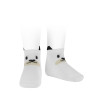 3d bear trainer socks WHITE
