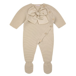 Garter stitch romper with...