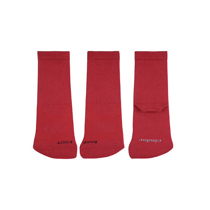 Barefoot socks with terry toe RED VELVET