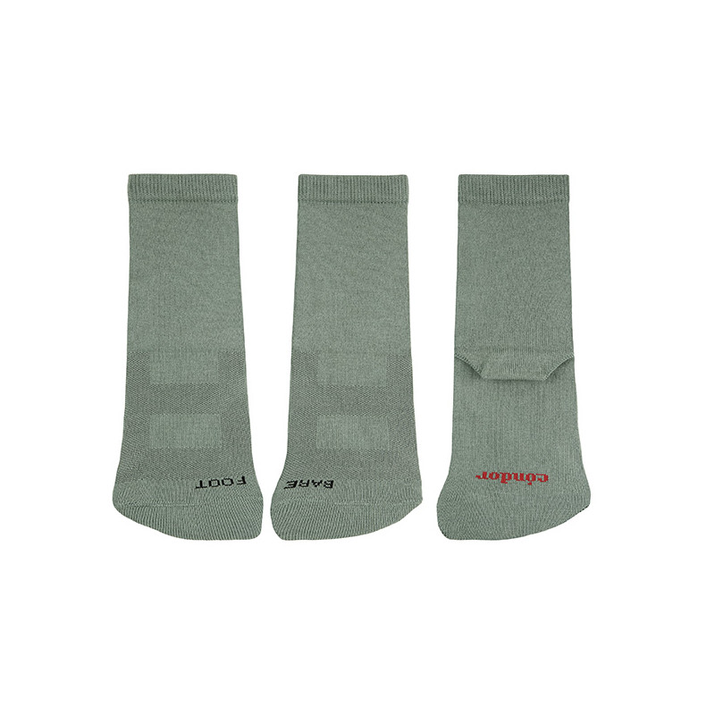 Barefoot socks with terry toe LICHEN GREEN