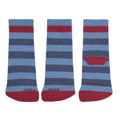 Striped barefoot socks with...
