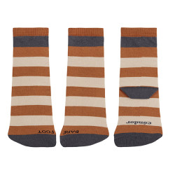 Striped barefoot socks with...